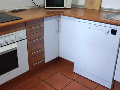Una cocina o zona de cocina en PiedraNegra, apartamento completo con patio, terraza y BBQ