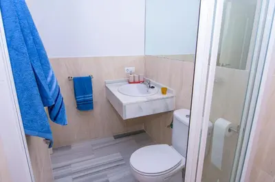 Un baño de Apartamento con vistas al mar en Carboneras