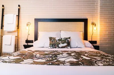 Cama o camas de una habitación en EL RINCON DE HUETE