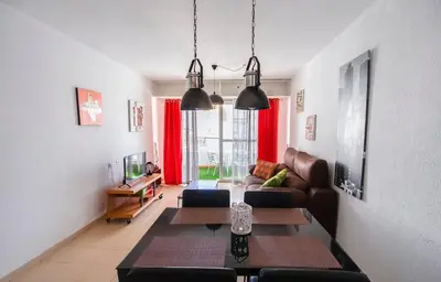 Zona de estar de Vera La Medina apartamento con terraza privada
