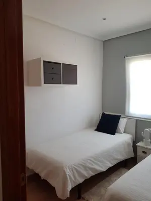 Cama o camas de una habitación en Cozy apartment in Vera Playa, Almeria, Andalucia, Spain