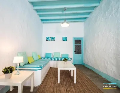 Zona de estar de Casa AZUL