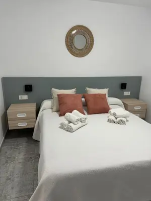 Cama o camas de una habitación en Cala Sol