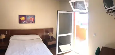 Cama o camas de una habitación en Albergue De Puntas De Calnegre