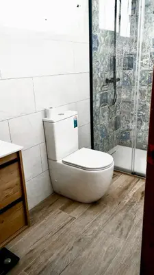 Un baño de Apartamento a 1 MINUTO de la playa en GARRUCHA
