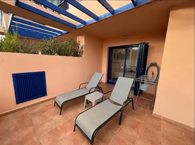 Un patio o zona al aire libre en Lovely Mojácar Playa