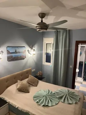 Zona de estar de Fantastisches Apartment am Meer