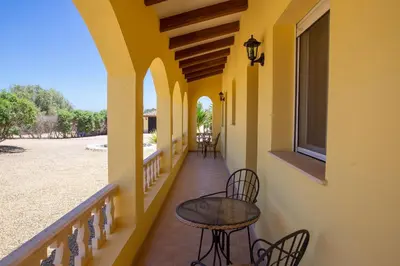 Un balcón o terraza de Casa Ana - delightful semi-detached villa with large swimming pool, tennis court and huge gardens plus Free wifi