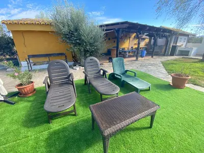 Jardín al aire libre en Alojamiento rural RISMAR