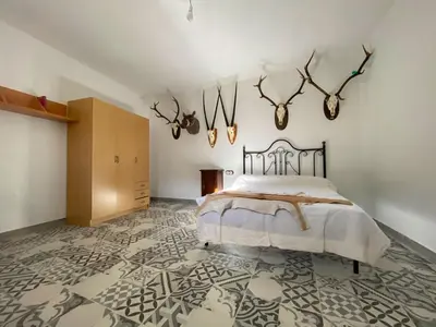Cama o camas de una habitación en Casa rural La Hidalga