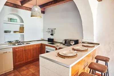 Una cocina o zona de cocina en Cortijo El Guarda
