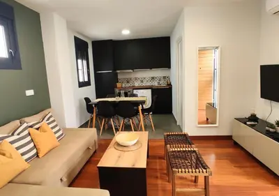 Zona de estar de Apartamentos LOS GATA GATA