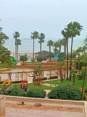 Jardín al aire libre en La Glorieta-Apartamento céntrico con vista al mar