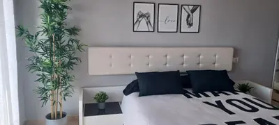 Cama o camas de una habitación en Sunset Apartment Aguadulce