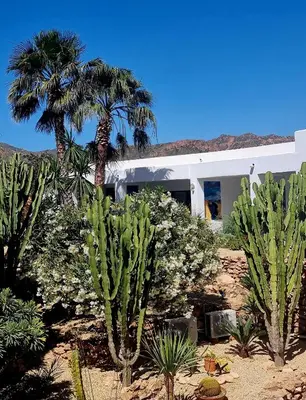 Jardín al aire libre en Casa Biank