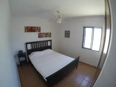 Cama o camas de una habitación en Apartamento en las Negras, a 1 minuto de la playa