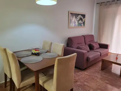 Zona de estar de ¡Apartamento cerca de la piscina en paraíso de Vera!