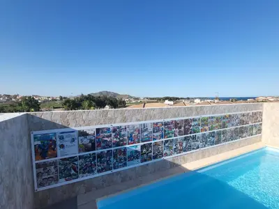 Piscina en o cerca de ¡Espectacular Marvel®Ático con piscina privada en primera línea de Vera-Playa!