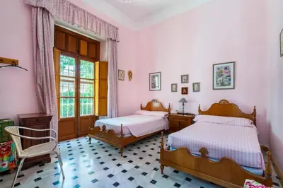Cama o camas de una habitación en Villa Fuente Victoria