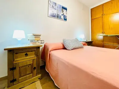 Cama o camas de una habitación en Seaside Escape in Aguadulce