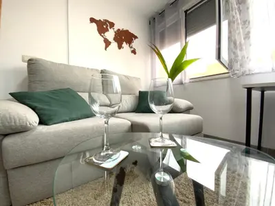 Zona de estar de ¡Cómo en casa! Precioso apartamento en Almería