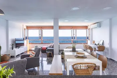 Zona de estar de Apartamento El Palmer