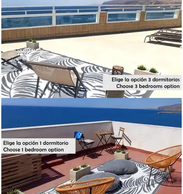 Plano de Increíble ático con vistas a la bahía de Almería