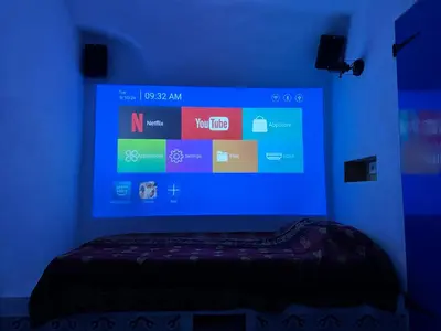 Una televisión o centro de entretenimiento en Cueva Ventica