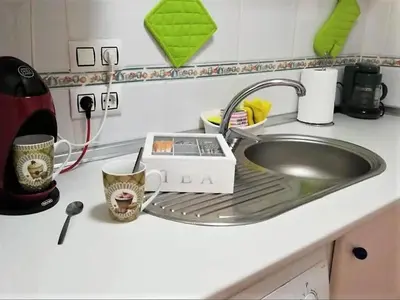 Una cocina o zona de cocina en Duplex in Urb Naturista near Beach & Pool