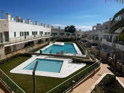 Piscina en o cerca de Lovely New Luxery Beach Apartment in Mojacar Playa next to the best beach