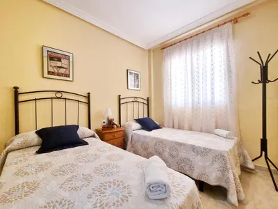 Cama o camas de una habitación en Apartamento con Piscina, Wifi - by Aloha Palma