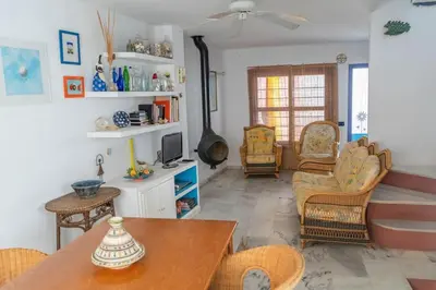 Zona de estar de Casa de la Rosa