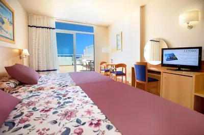 Cama o camas de una habitación en Hotel Servigroup Marina Mar