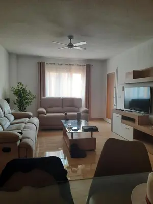 Una televisión o centro de entretenimiento en Apartamento El Palmeral Mojacar Rob