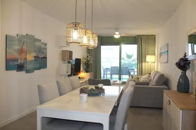 Zona de estar de Apartamento El Sueño Mojácar 1ª Línea de playa