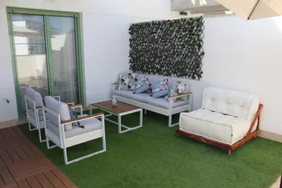 Zona de estar de Apartamento El Sueño Mojácar 1ª Línea de playa