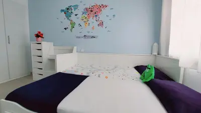 Cama o camas de una habitación en Ático de ensueño, El Toyo, Almería - Playas, Golf, Cabo de Gata