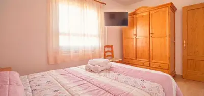 Cama o camas de una habitación en Apartamento La Pergola Cabo de Gata