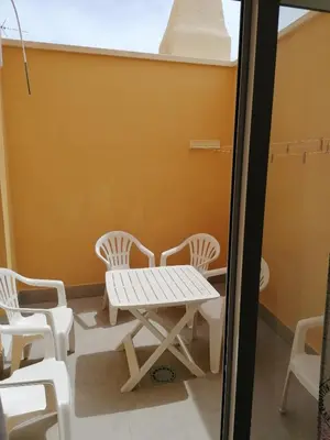 Zona de estar de Alojamiento Las Dunas Bajo
