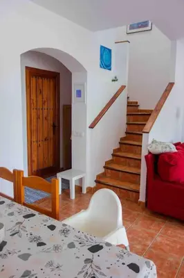 Zona de estar de Three bedroom house by the sea