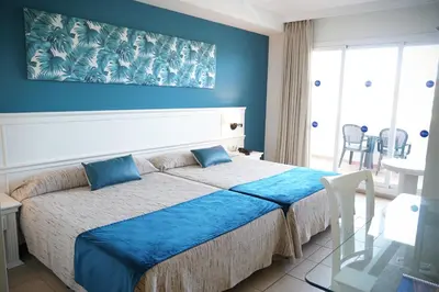 Cama o camas de una habitación en Ohtels Cabogata