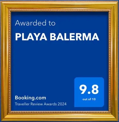 Certificado, premio, señal o documento que está expuesto en PLAYA BALERMA