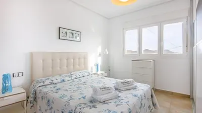Cama o camas de una habitación en María Carmona - Casa Daniela 2 Níjar by Ruralidays
