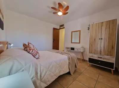 Cama o camas de una habitación en Casa Caballo a private cottage in Lubrin