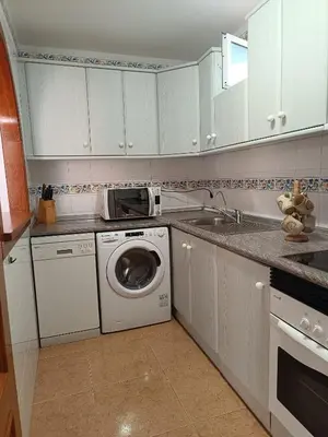 Una cocina o zona de cocina en Bahia de Vera apartamento Abaco