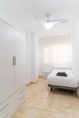 Cama o camas de una habitación en Trendy Homes Paseo Marítimo