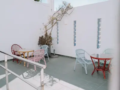 Un balcón o terraza de Hostal Las Gaviotas del Cabo