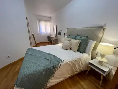 Cama o camas de una habitación en Apartamento Playa Delicias