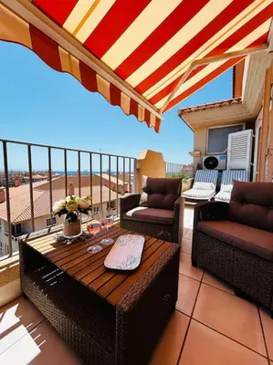Zona de estar de Almerimar Porto Fino - Appartement de luxe, vue mer