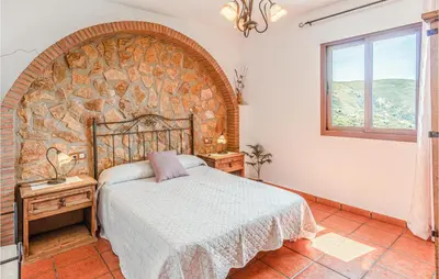 Cama o camas de una habitación en Lovely Home In Mecina Bombarón